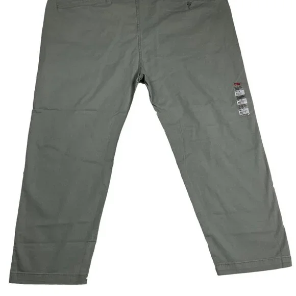 Levi s Men s Xx Standard Tapered Chino Pants Green Olive Stretch Twill 50x30 Big - Picture 10 of 16